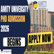 Amity University Begins PhD Admission 2026; Apply Now @amity.edu.in